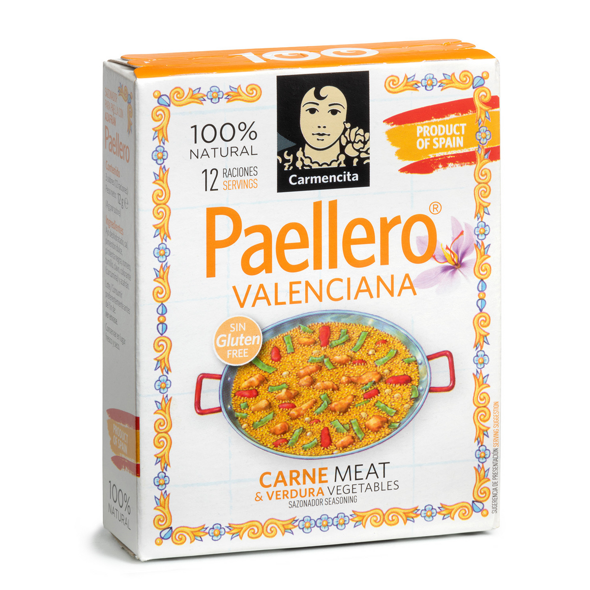 CARMENCITA PAELLERO VALENCIANO SOBRES 12G.