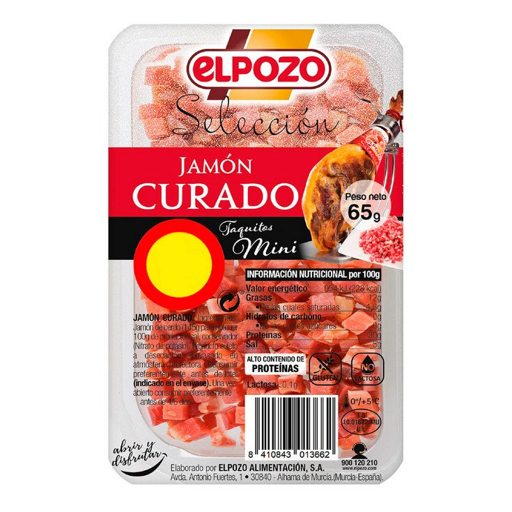ELPOZO SELECCION JAMON CURADO TAQUITOS MINI 65GR
