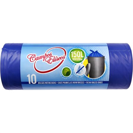 CAMPOS ELISEOS B BASURA 90x120CM 150 LITROS 10 UDS AZUL