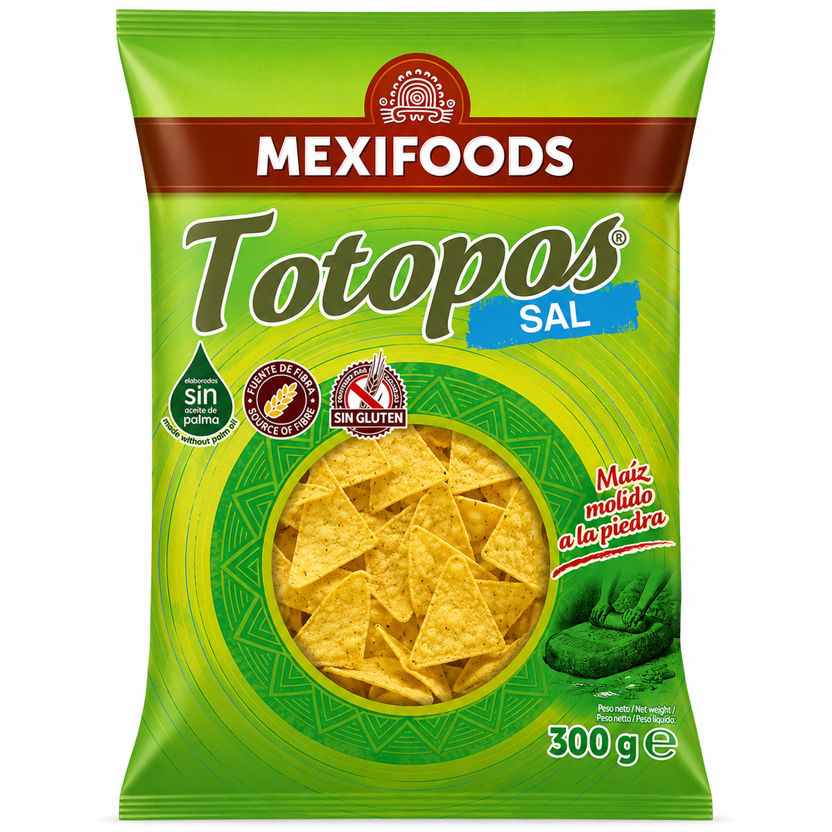 MEXIFOODS TOTOPOS NACHOS MAIZ 500GR