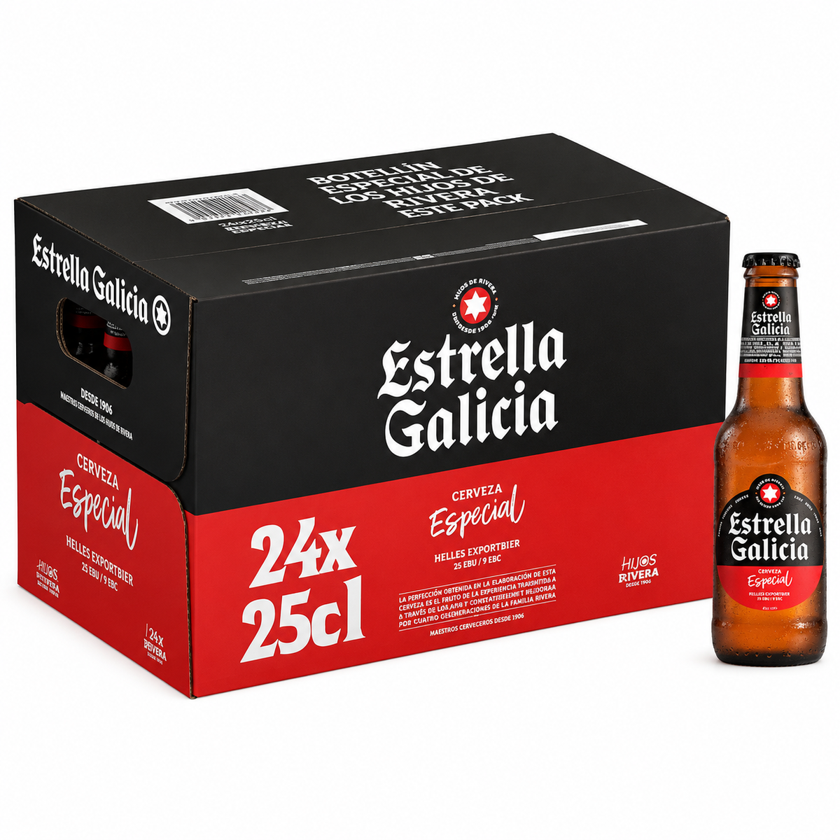 CERVEZA ESTRELLA GALICIA PACK-24 X 25CL