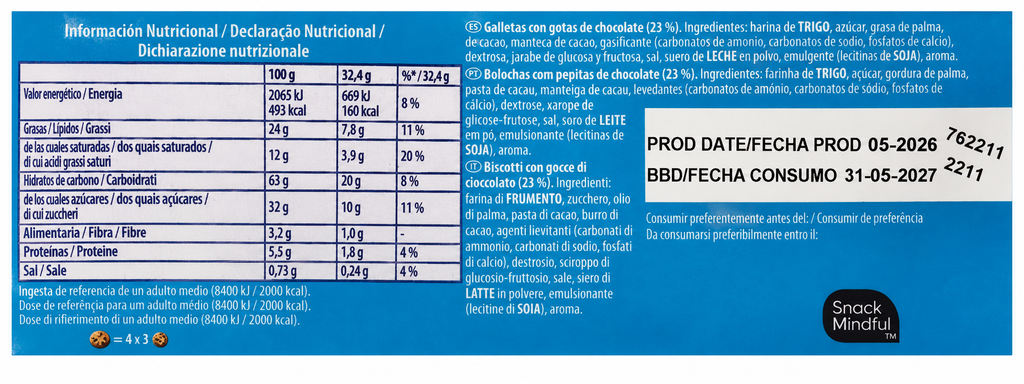 CHIPS AHOY! 128 GR