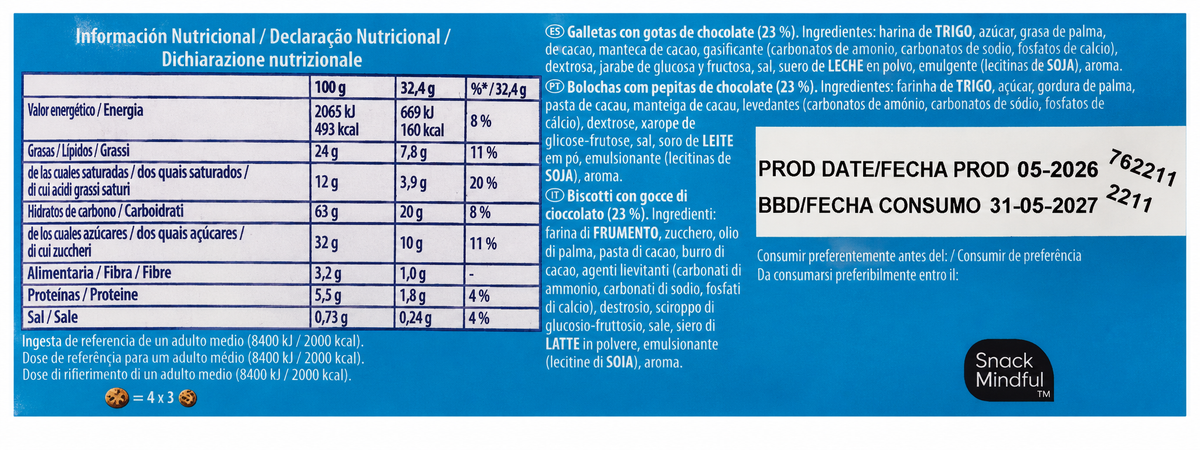 CHIPS AHOY! 128 GR