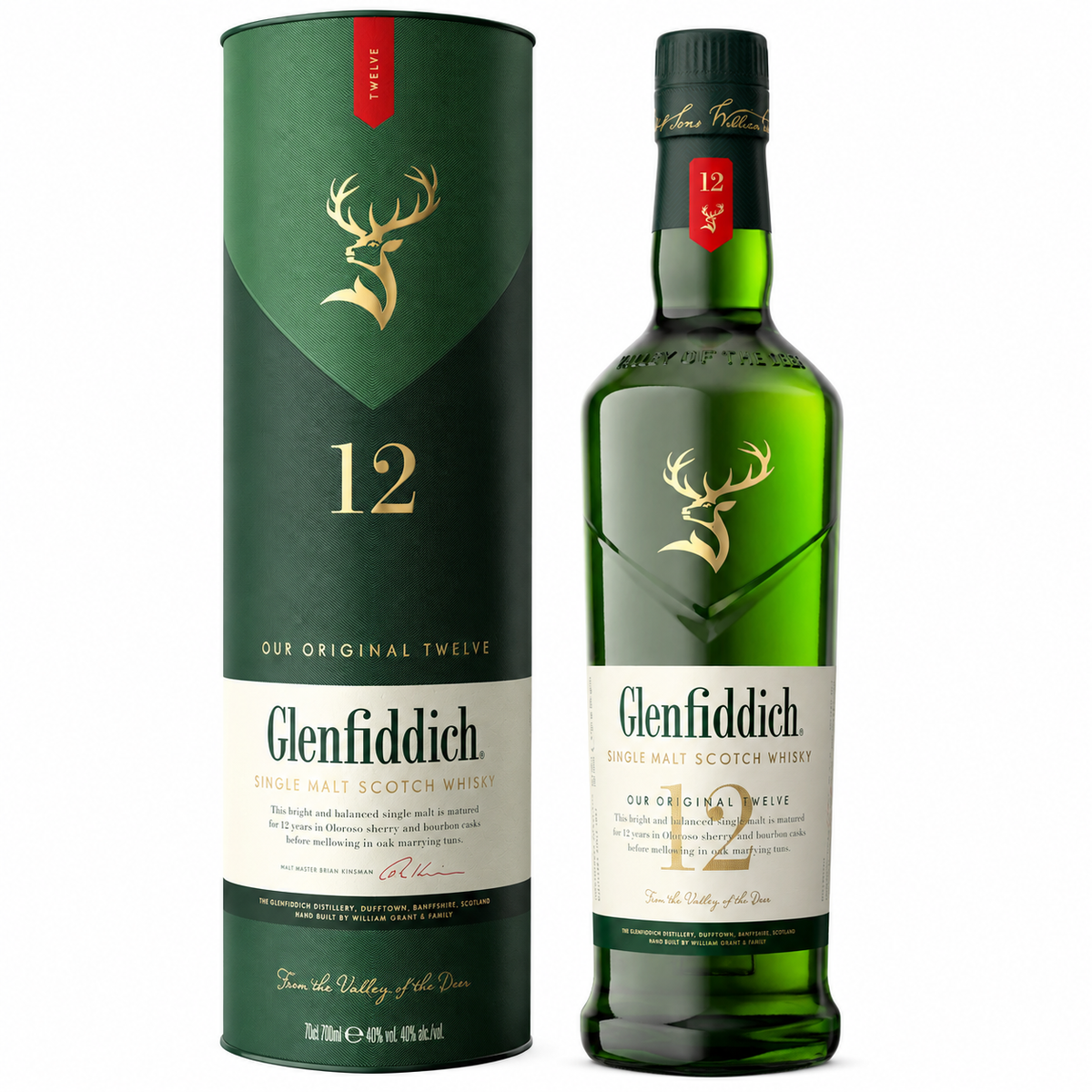 GLENFIDDICH WHISKY MALT 12 AÑOS 70CL
