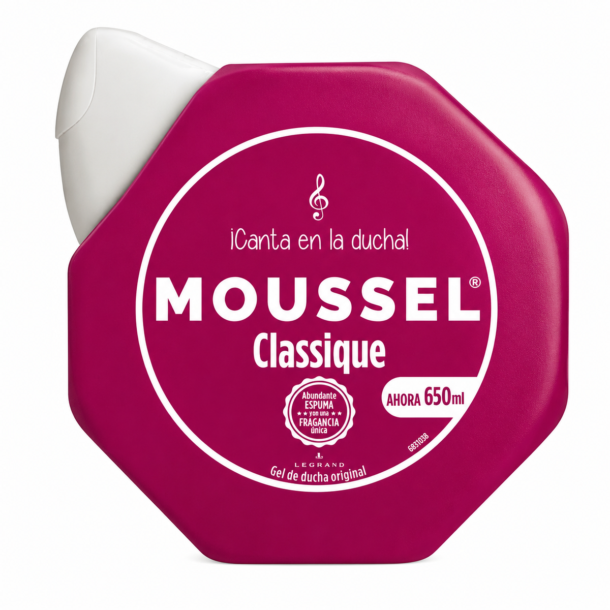 MOUSSEL GEL CLASICO 650ML.