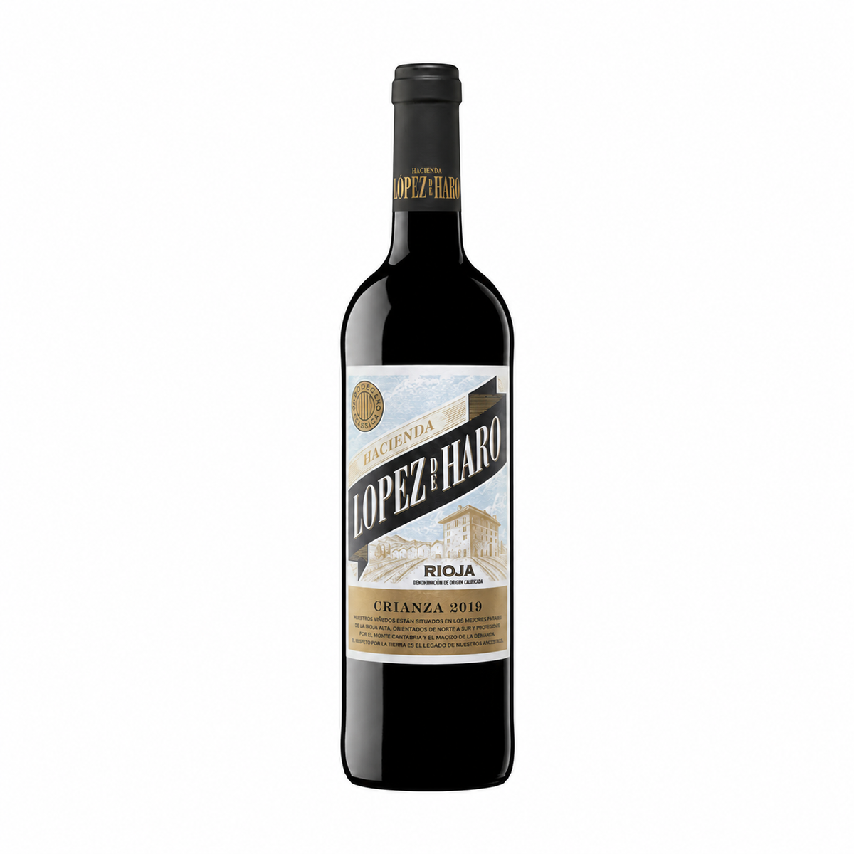 VINO RIOJA CRIANZA HACIENDA LOPEZ DE HARO 75CL.