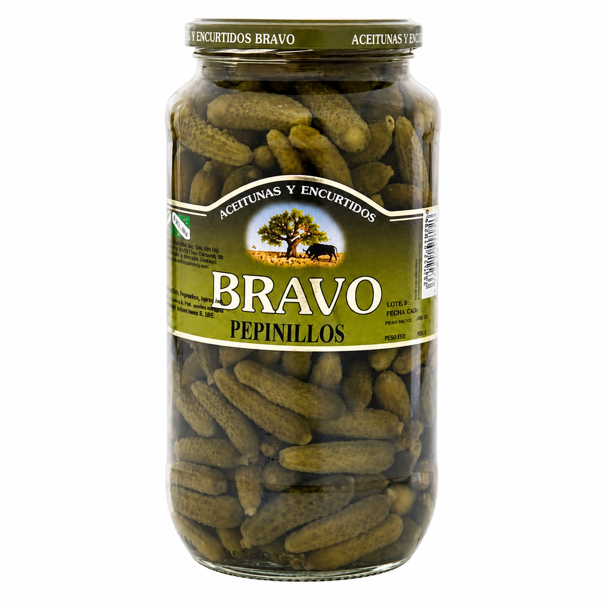 BRAVO PEPINILLOS 800GR. APROX