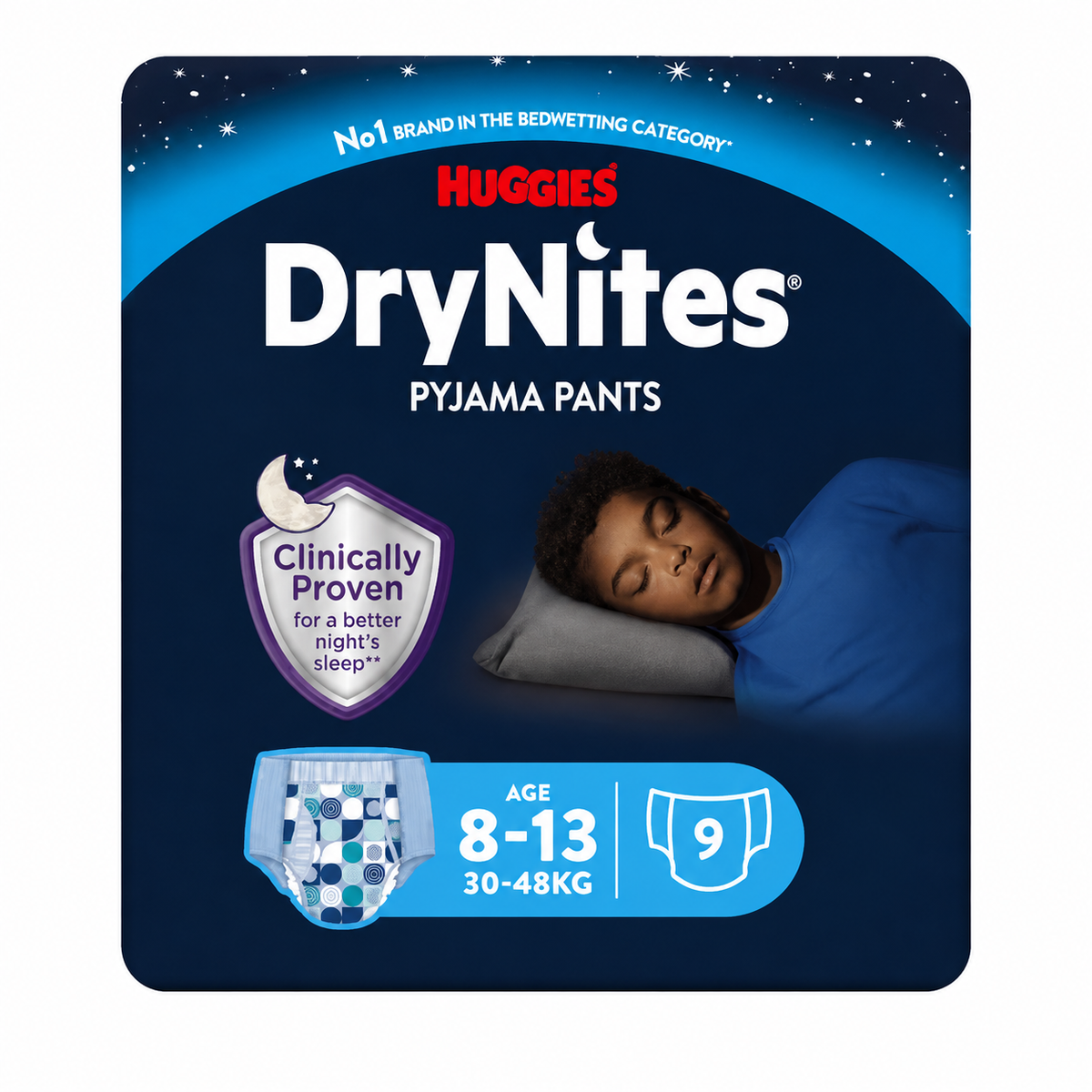 DRYNITES PAÑALES NIÑO 8-15 AÑOS 9U.