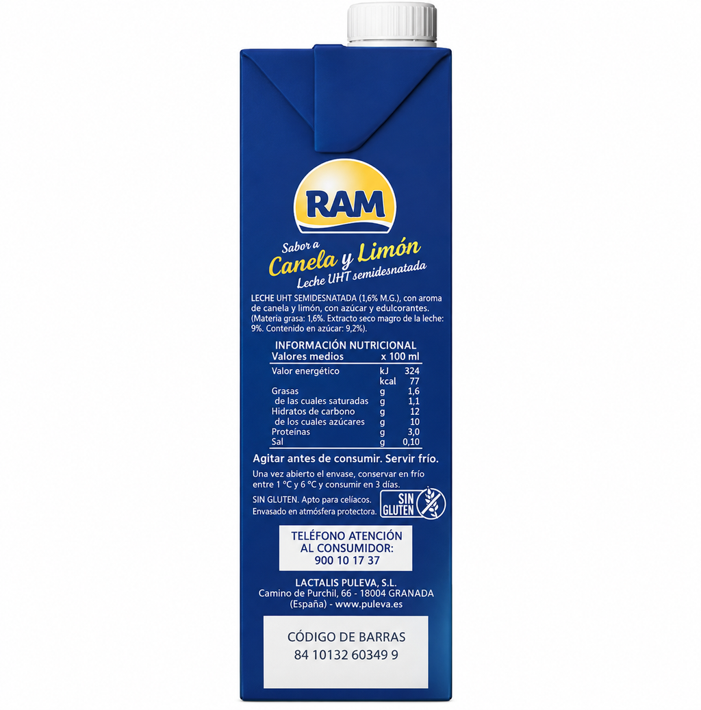 RAM LECHE CANELA-LIMON 1 LITRO