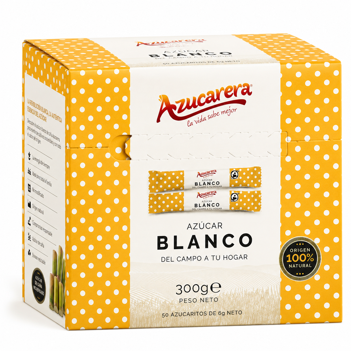 AZUCARERA AZUCAR BLANCA 50 AZUCARITOS 6GR