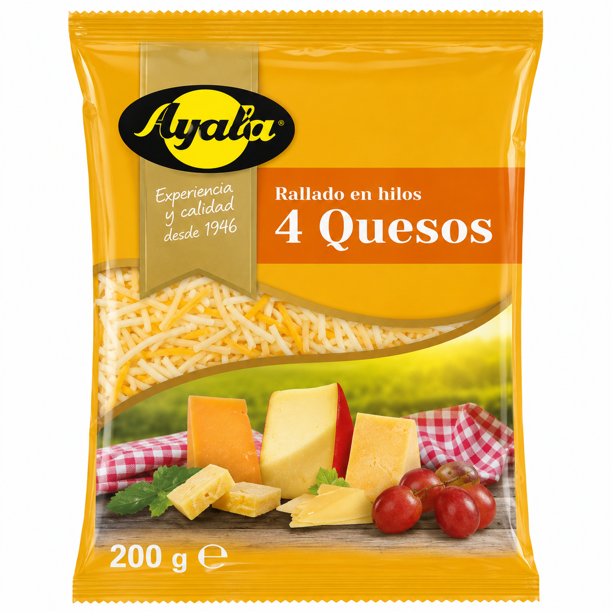 AYALA QUESO EN HILO 4 QUESOS 200 GRS