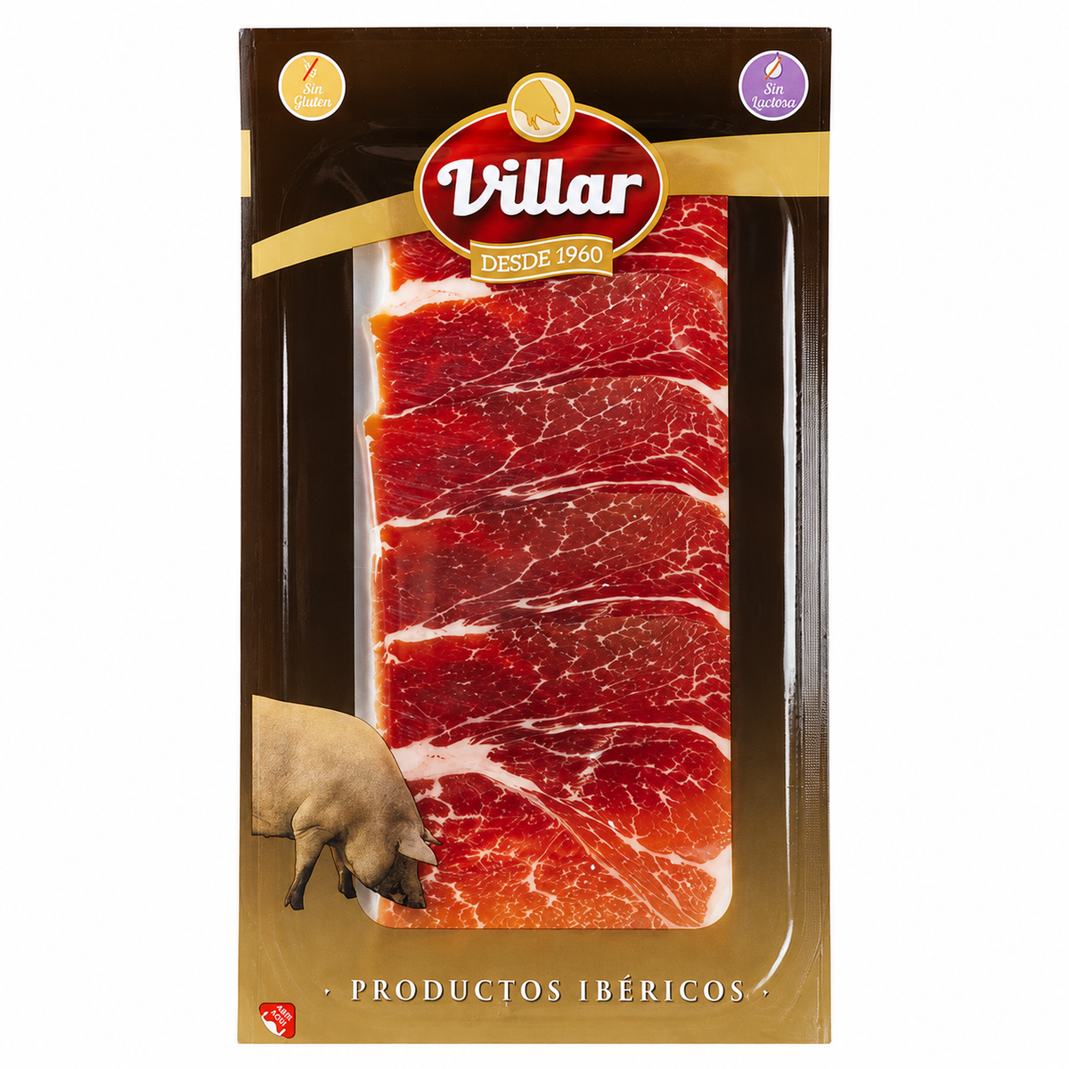 VILLAR JAMON CEBO 50% RAZA IB. LONCHAS 50GR