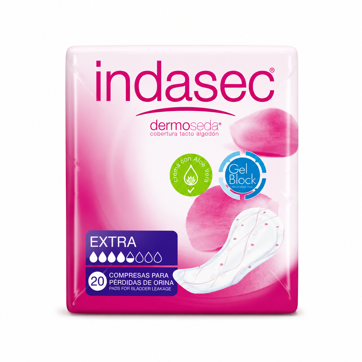 INDASEC COMPRESAS EXTRA 20 UNID DERMOSEDA