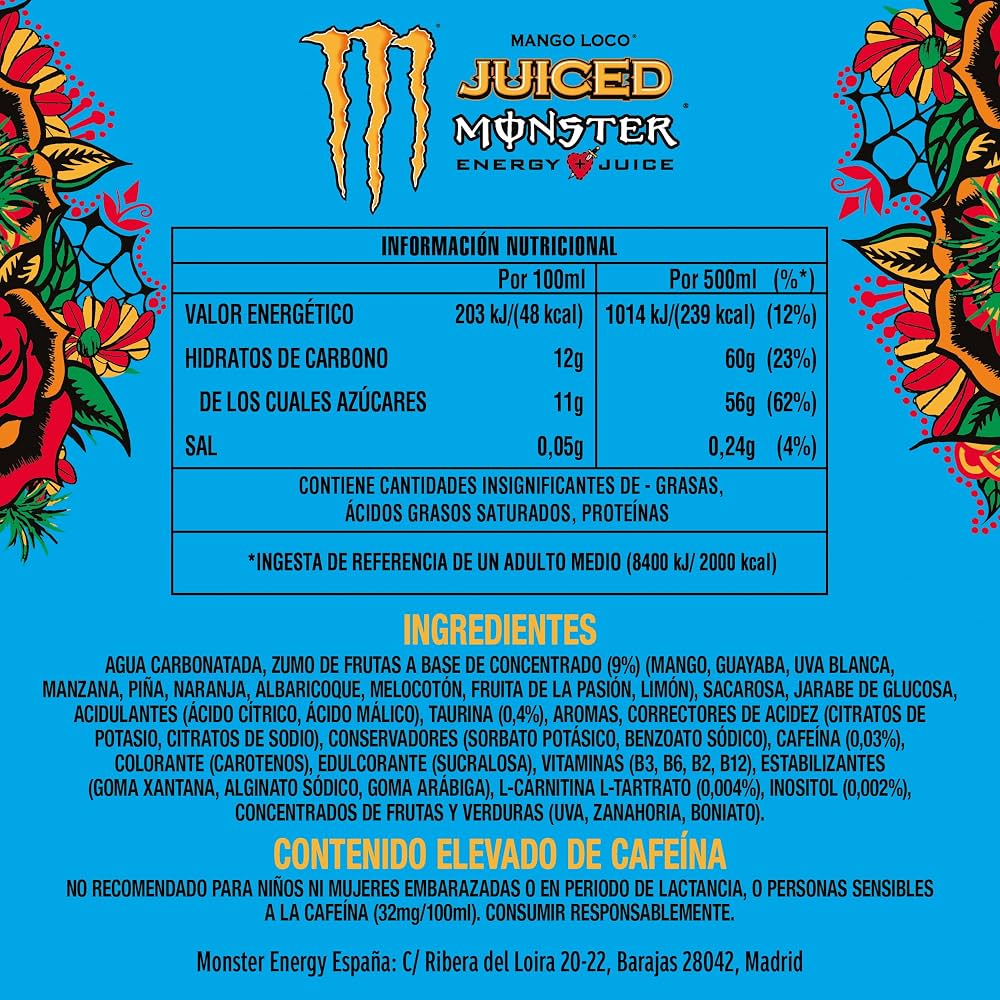 MONSTER JUICED MANGO LOCO 500ML