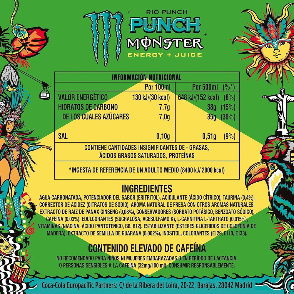 ENERGY DRINK MONSTER RIO PUCH 50CL