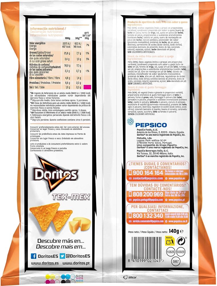 (*) MATUTANO DORITOS TEX MEX 140GR