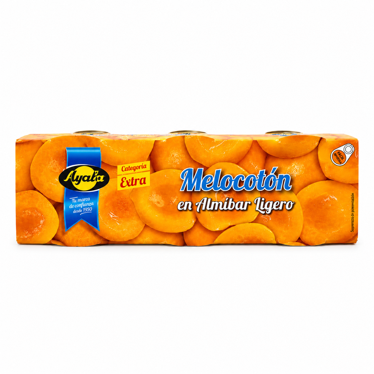 AYALA MELOCOTON ALMIBAR LIGERO CATEG.EXTRA PACK-3X200GR