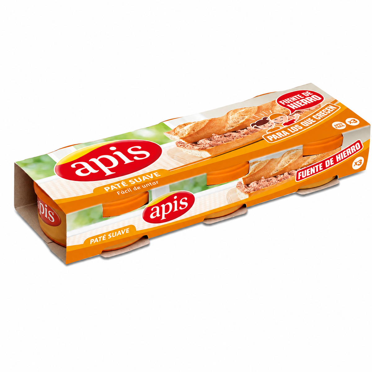 PATE APIS PACK-3 LATAS