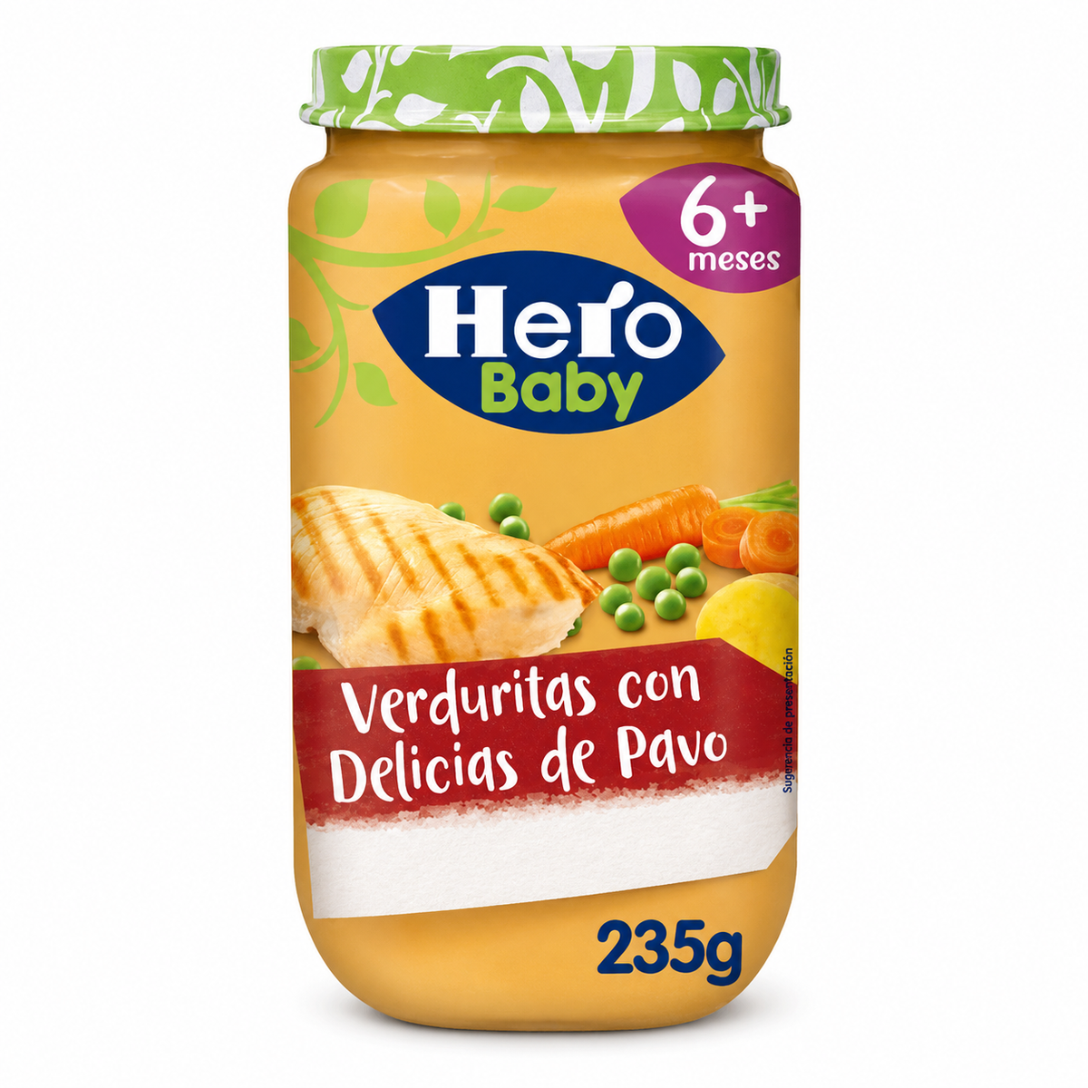 POTITO HERO VERDURITAS CON DELICIA DE PAVO 235 GR