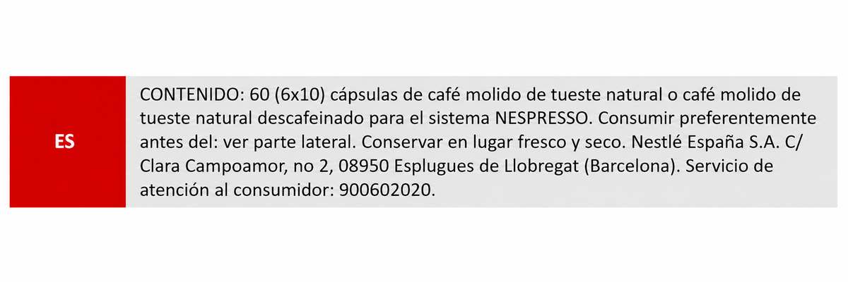 NESTLE NESCAFE COLOMBIA DESCAF 1.6 PACK 10 CAPS 53GR