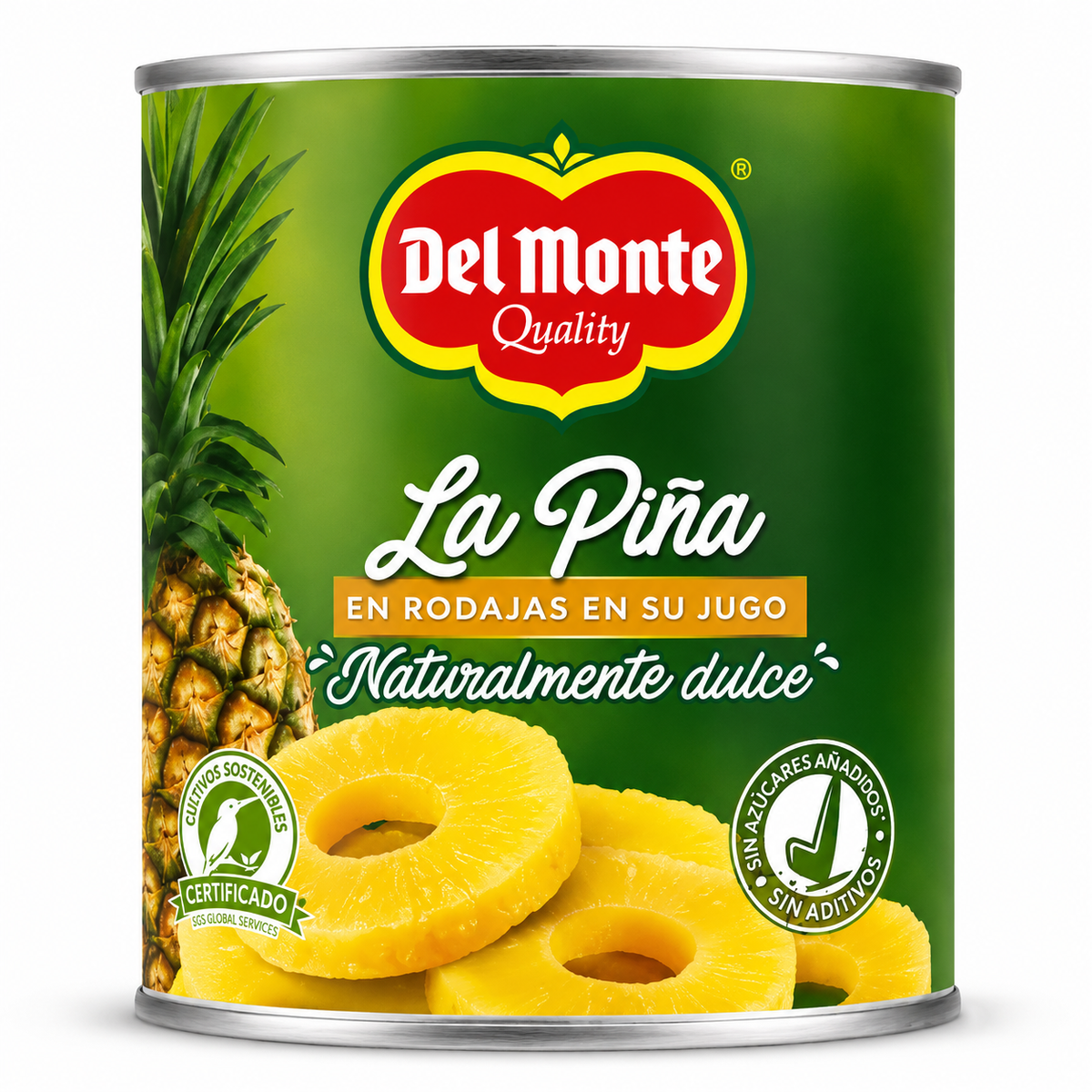 DELMONTE LA PIÑA EN RODAJAS EN SU JUGO LATA 510GR