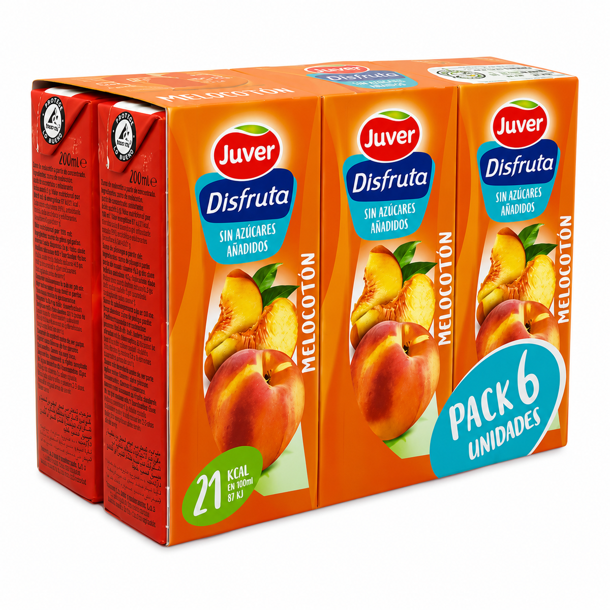 (*) JUVER DISFRUTA ZUMO MELOCOT. P-6 X200ML