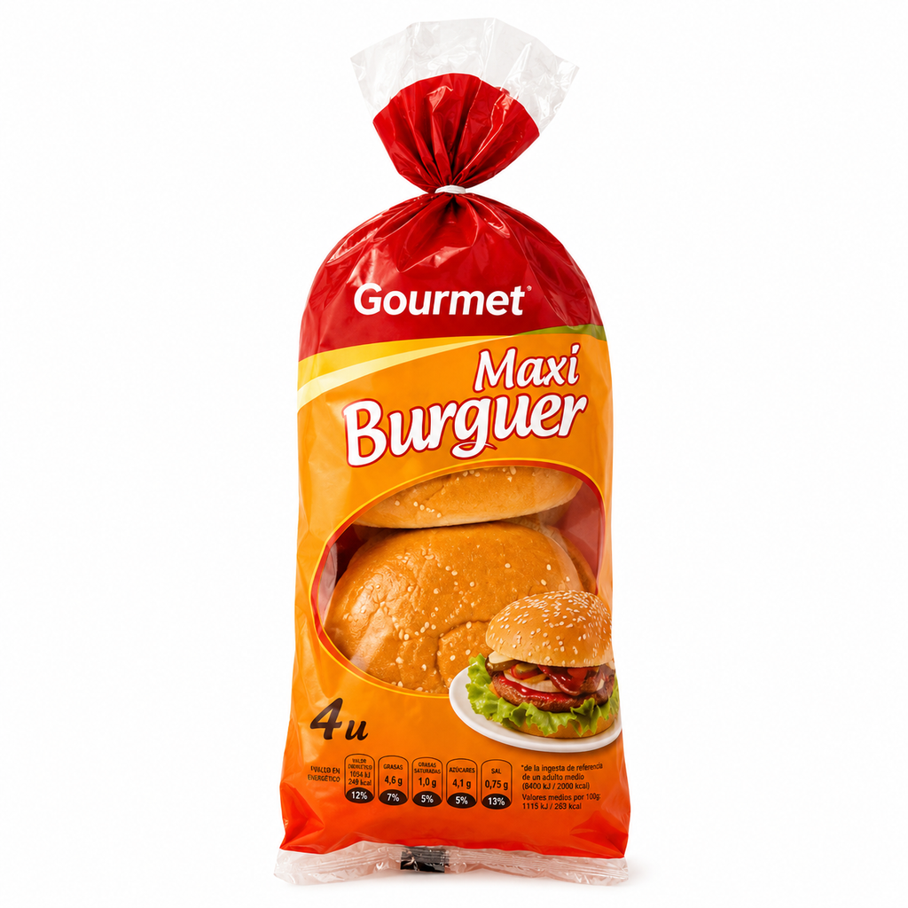 GOURMET PAN MAXI BURGER 300 G 4 U