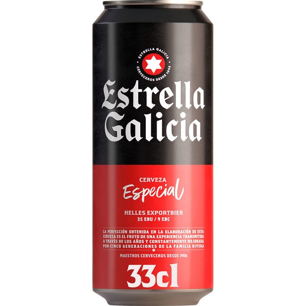 ESTRELLA GALICIA CERVEZA LATA 33CL