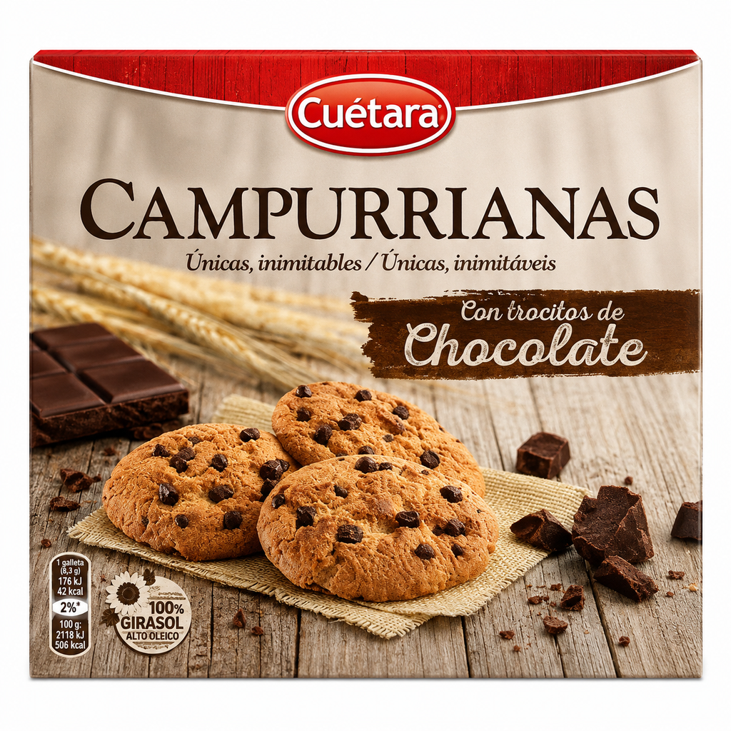 CUETARA MINI CAMPURRIANAS CHOCOLATE 450GR