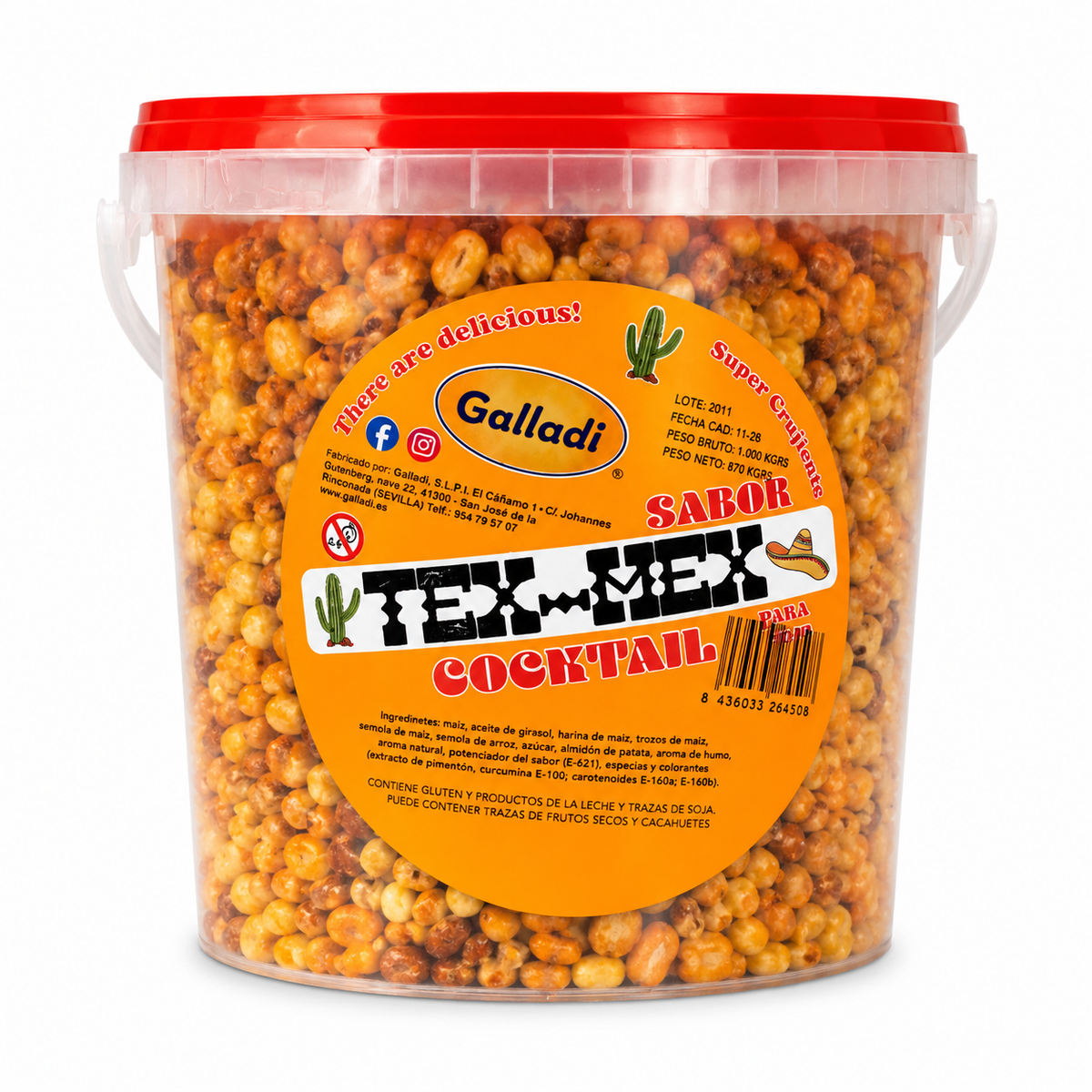 GALLADI COCKTAIL SABOR TEX MEX 1KG APROX