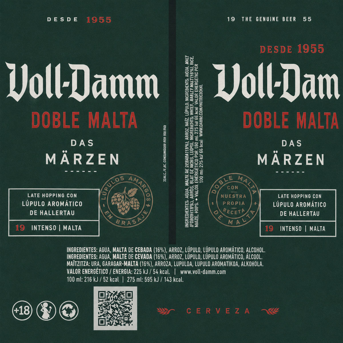 Cerveza Voll Damm Lata 33 cl