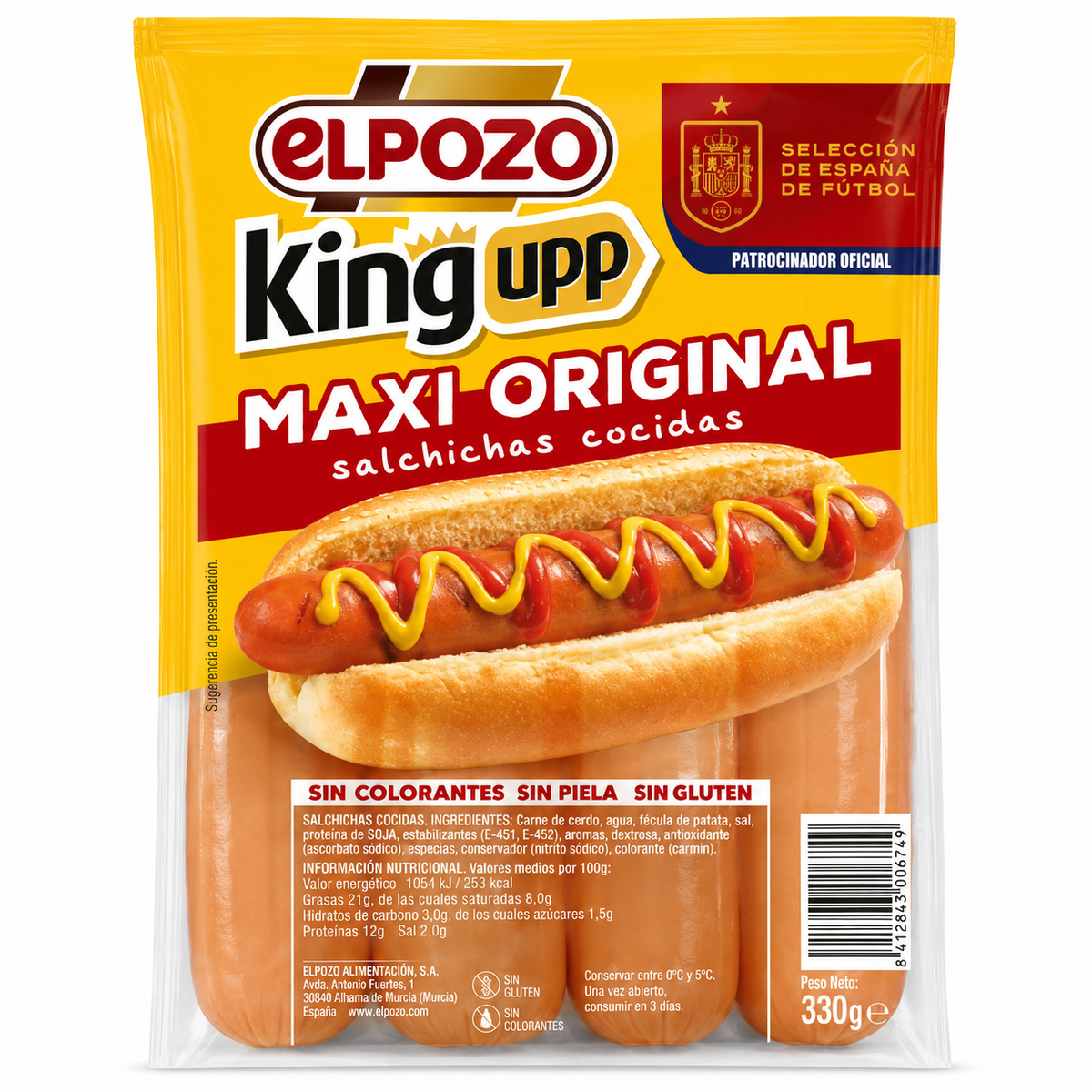 ELPOZO SALCHICHAS KING ORIGINAL 330GR