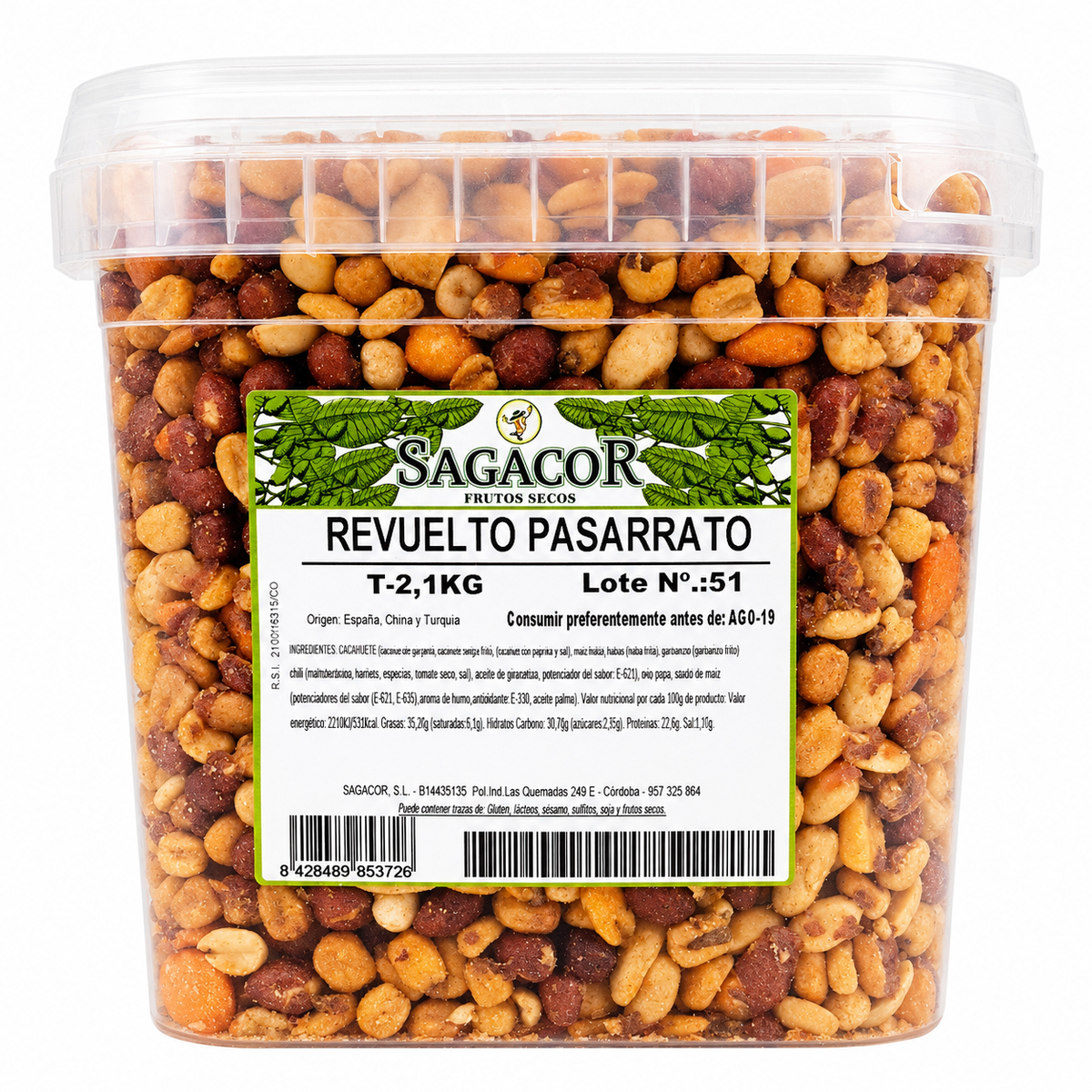 SAGACOR REVUELTO PASARRATO 2,1KG