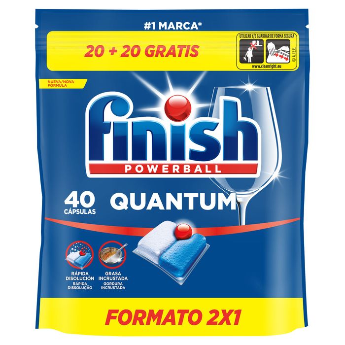 FINISH QUANTUM 20+20 PASTILLAS