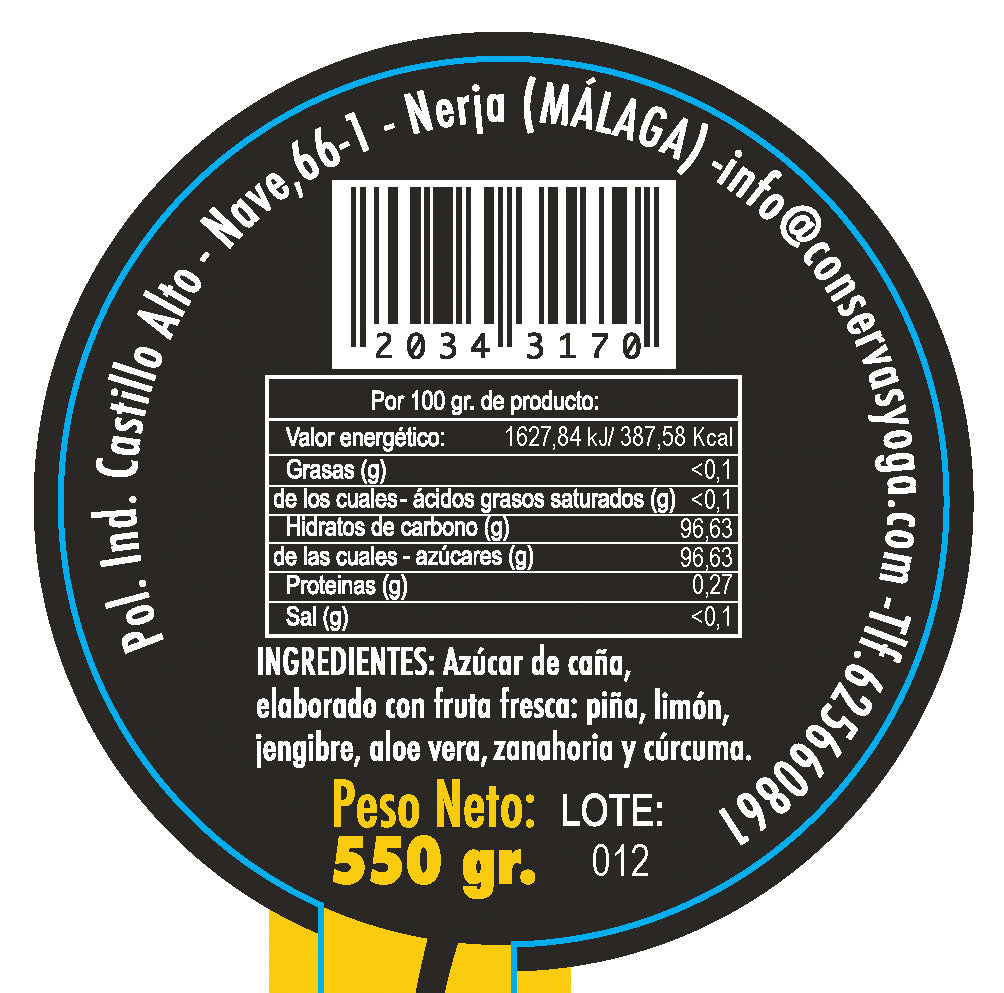 YOGA AZUCAR DE CAÑA TROPICAL 550GR