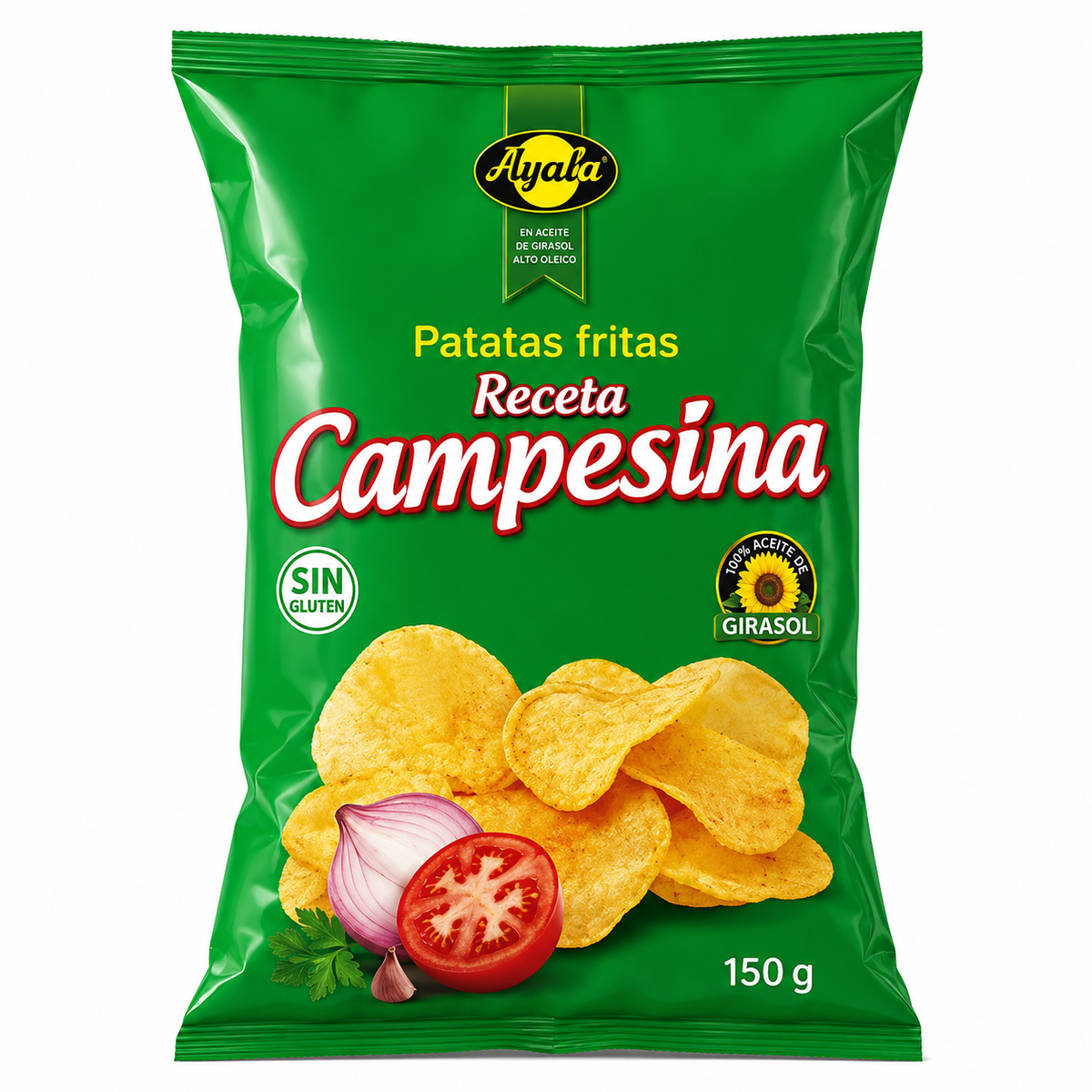AYALA PATATAS FRITAS ONDULADAS CAMPESINAS 150GR