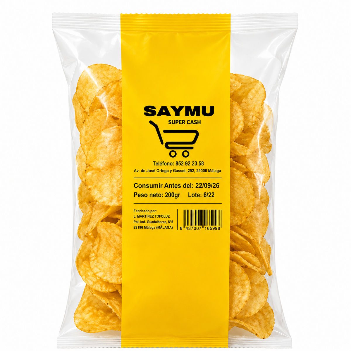 PATATAS FRITAS SAYMU 200GRS. MILLAN