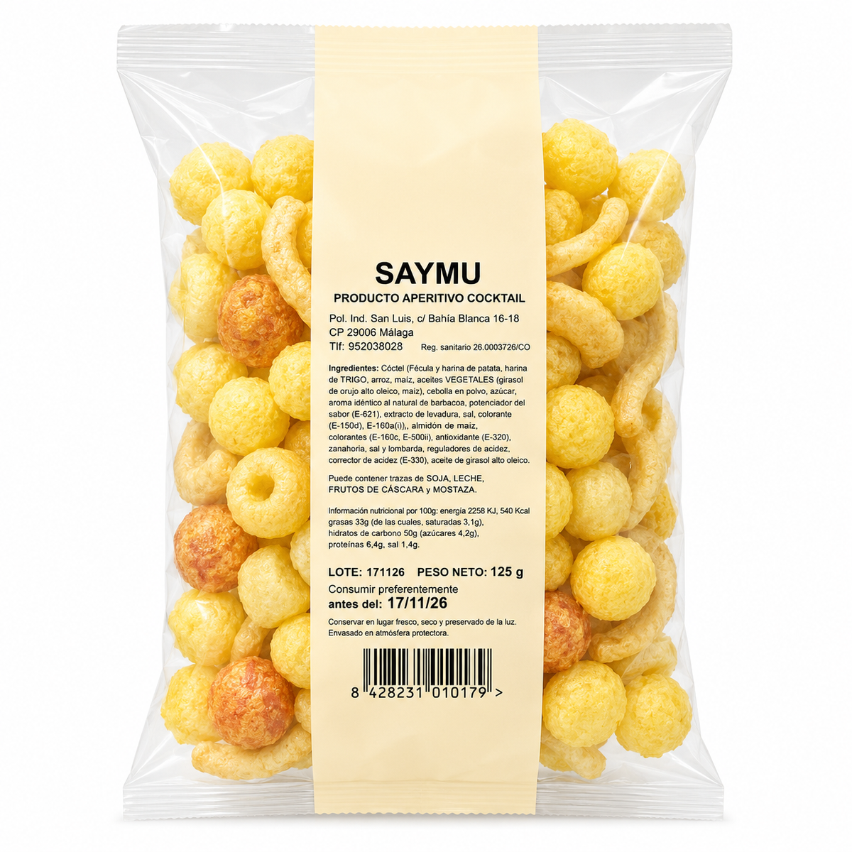 PATATAS COCKTAIL SAYMU 100GR.