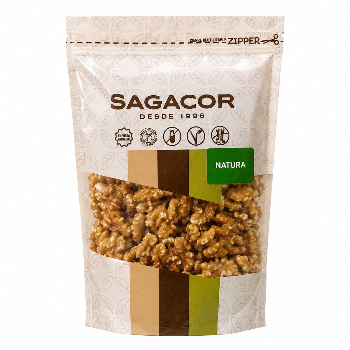 SAGACOR NATURAL NUEZ PELADA DOYPACK 150GR