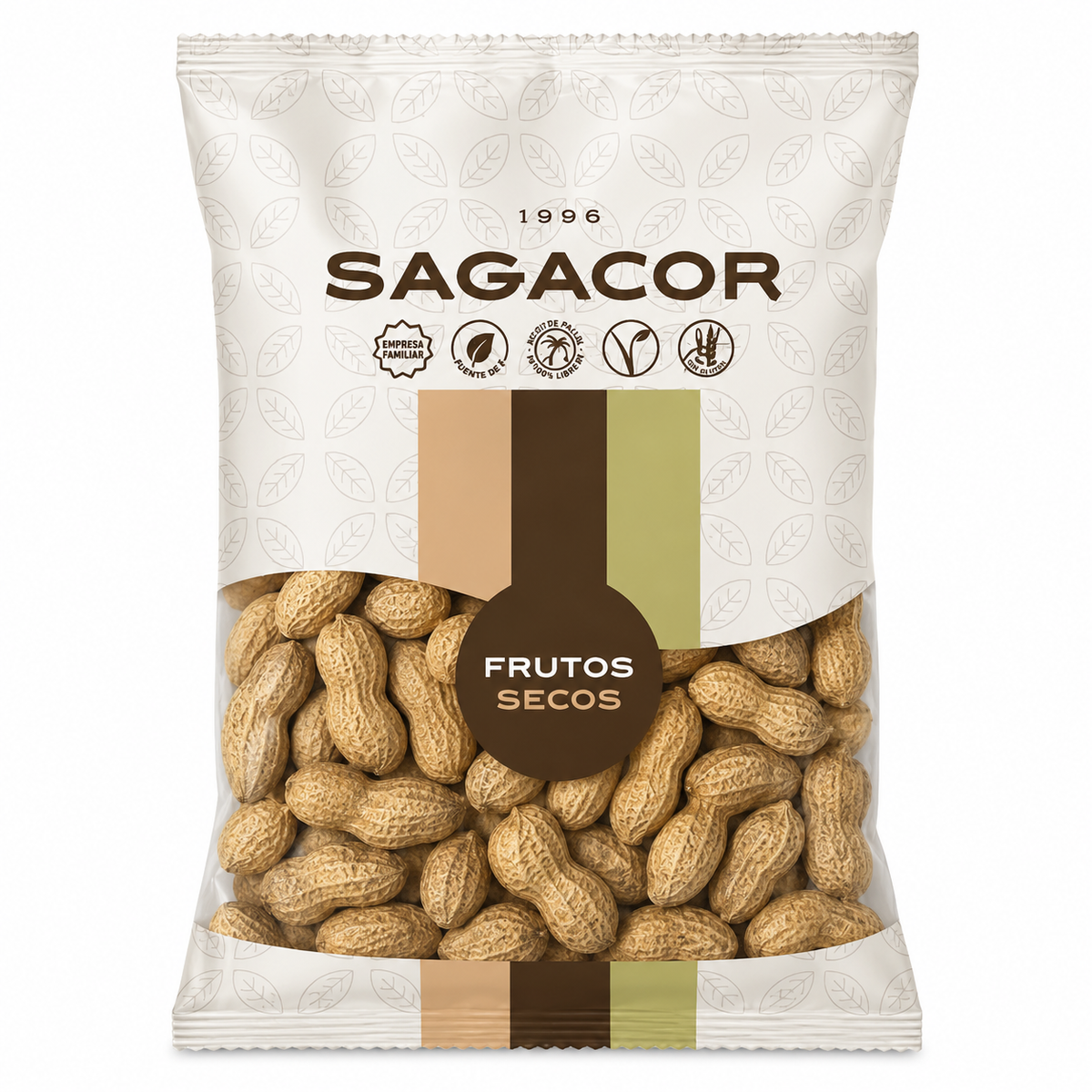 SAGACOR CACAHUETE CASC.S/S 500 GRS.