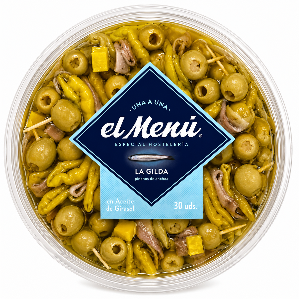 EL MENU BANDERILLA GILDAS AC/GIRASOL TARRINA 30UDS.460GR