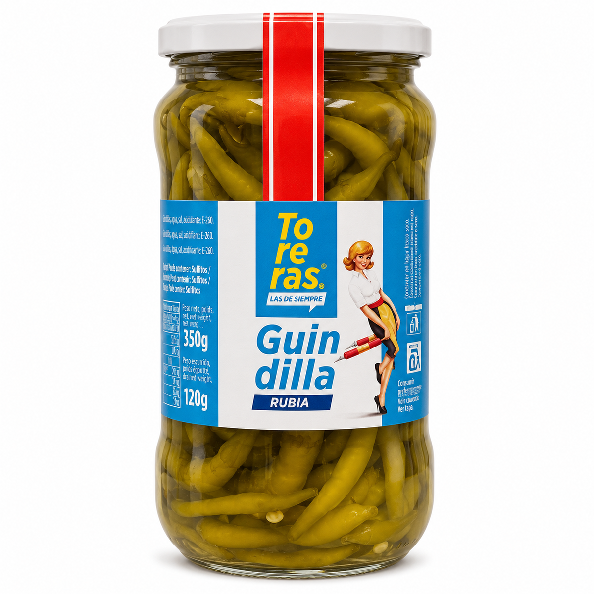 KIMBO TORERAS GUINDILLA RUBIA PRIMERA TARRO 120GR