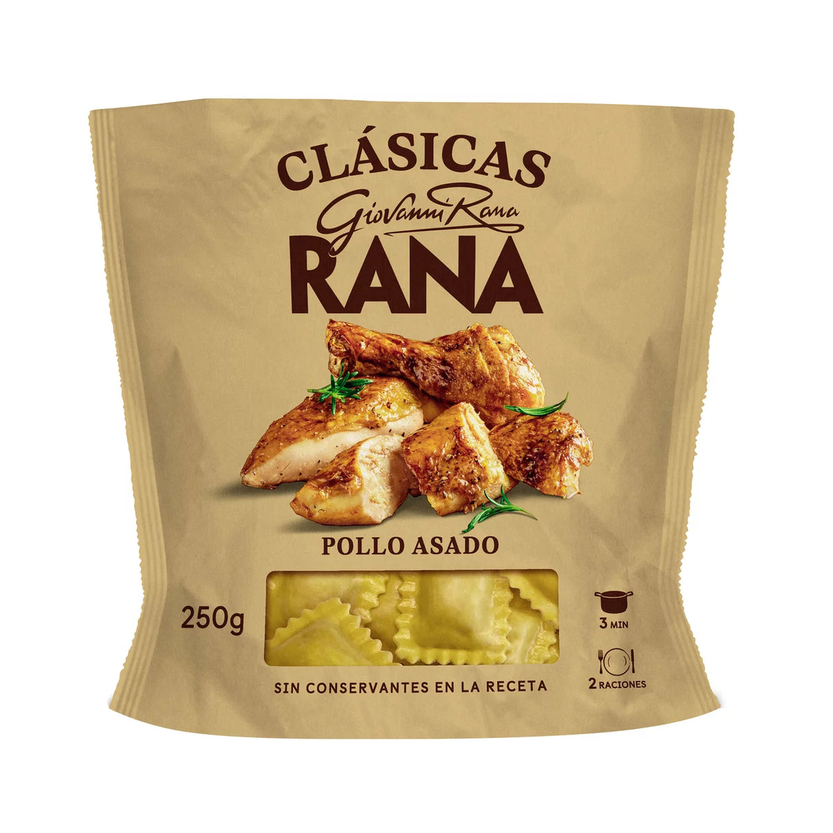 RANA RAVIOLI POLLO ASADO 250GR