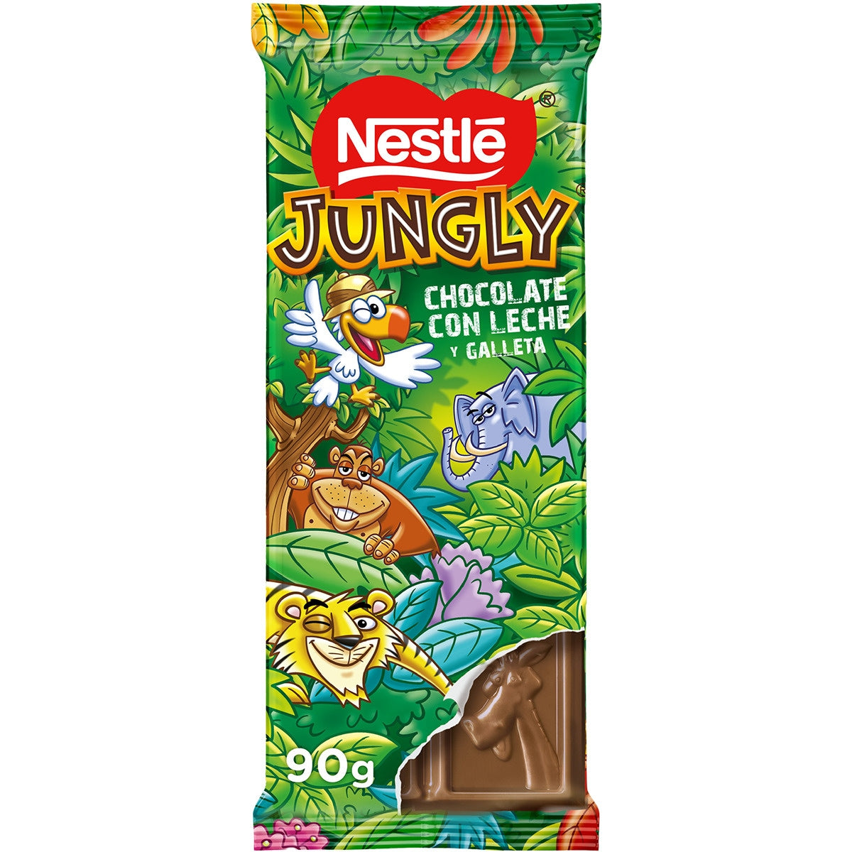 NESTLE JUNGLY CHOCOLATE Y GALLETA 90GR