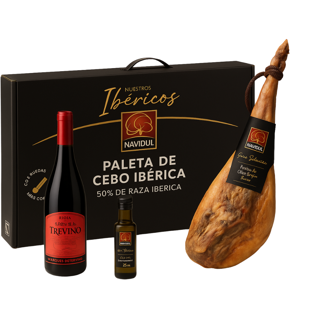 LOTE PALETA CEBO IB NAVIDUL VINO+ACEITE