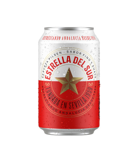 CERVEZA ESTRELLA DEL SUR LATA 33CL
