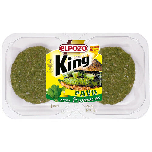 ELPOZO HAMBURGUESA PAVO CON ESPINACAS PACK 2 X 130GR