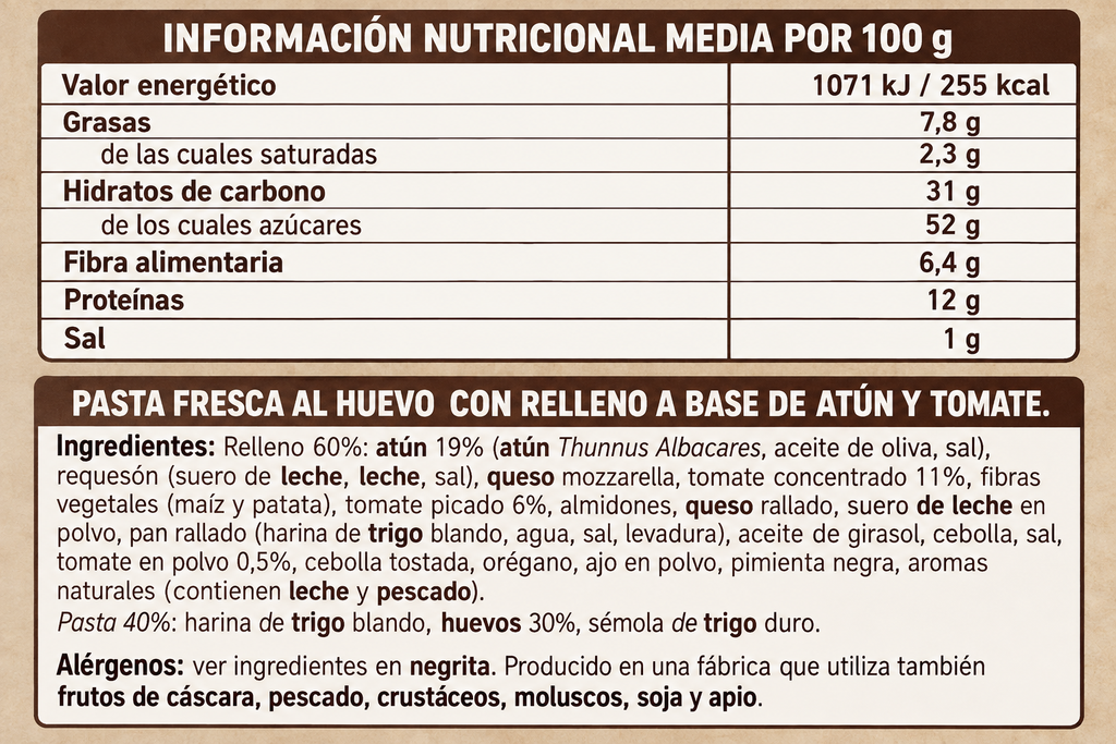 RANA RAVIOLI ATUN Y TOMATE 250GR