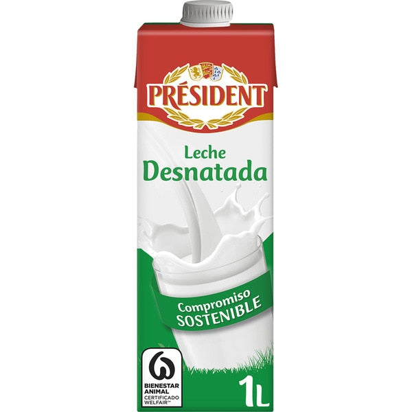 PRESIDENT LECHE DESNATADA BRIK 1L