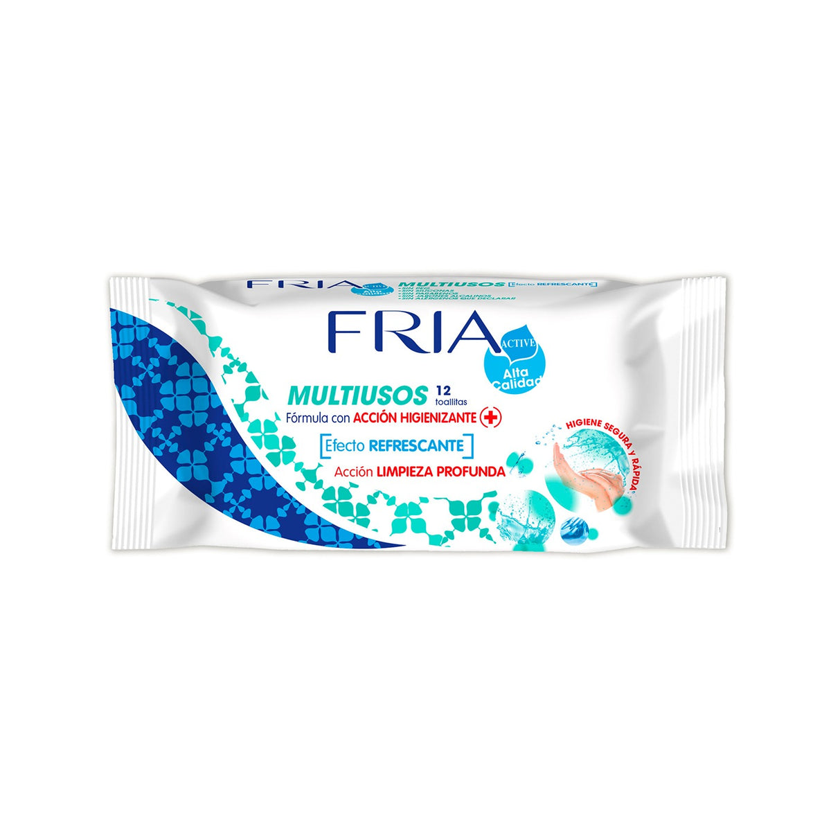 FRIA TOALLITAS MULTIUSOS REFRESCANTE 12 UD